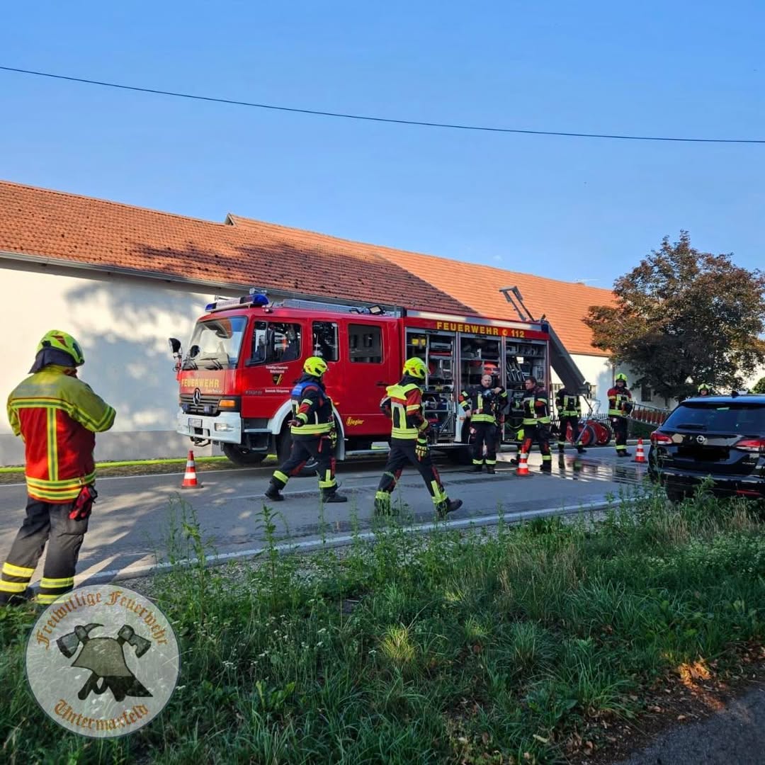 Gemeinsame Inspektionsübung der FFW Untermaxfeld & Obermaxfeld